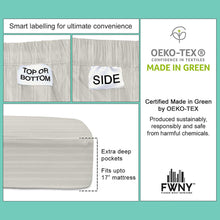Load image into Gallery viewer, Manhattan 1000 TC Cotton Rich Wrinkle Resistant Sheet set that fits Mattress upto 17&quot;