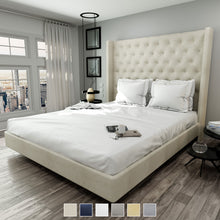 Load image into Gallery viewer, The Village 500 TC Cotton White Sheet set that fits Mattress upto 17”